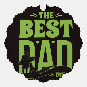 Bester Papa der Welt Ornament Karte
