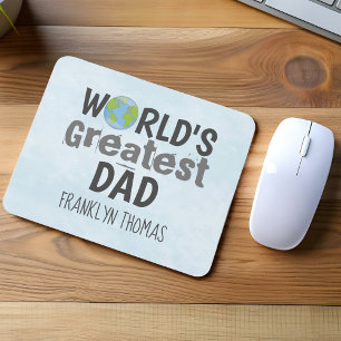 Bester Papa der Welt personalisierter Name Mousepad