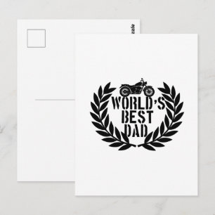 Bester Papa der Welt  Postkarte