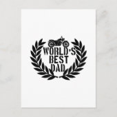 Bester Papa der Welt Postkarte (Vorderseite)