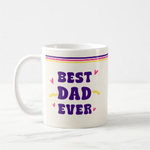 Bester Papa der Welt Retro 70er Vatertagsgeschenk Kaffeetasse