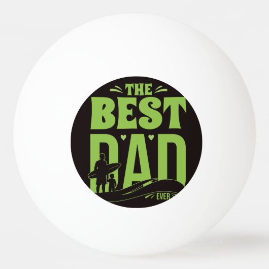 Bester Papa der Welt Tischtennisball (Vorderseite)