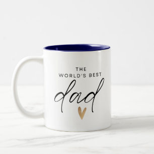 Bester Papa der Welt Zweifarbige Tasse