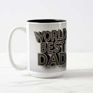 Bester Papa der Welt Zweifarbige Tasse