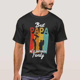 Bester Papa einer großartigen Familie Vater Vatert T-Shirt
