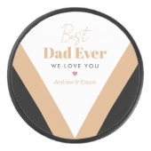 Bester Papa Eishockey Puck (Vorderseite)