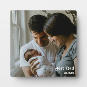 Bester Papa Est Erster Vatertag Benutzerfoto Fotoplatte