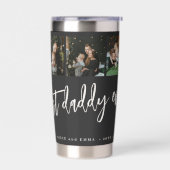 Bester Papa ever 5 Foto-Collage personalisiert Thermobecher (Links)