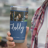 Bester Papa ever 5 Foto-Collage personalisiert  Thermobecher