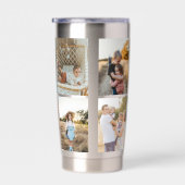 Bester Papa ever 9 Foto-Collage personalisiert Thermobecher (Rechts)