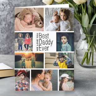 Bester Papa Ever Foto-Collage Vatertag Karte