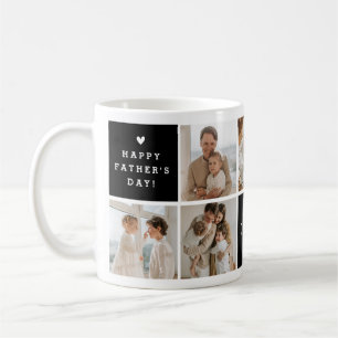 "'Bester Papa Ever' Nachricht Individuelle 7-Foto- Kaffeetasse