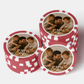 Bester Papa Ever Poker Chips - Vatertagsgeschenk (Stapel)