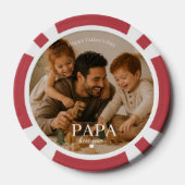 Bester Papa Ever Poker Chips - Vatertagsgeschenk (Rückseite)