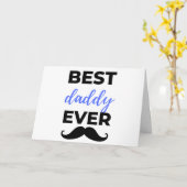 Bester Papa Ever Schwarz Karte (Gelbe Blume)