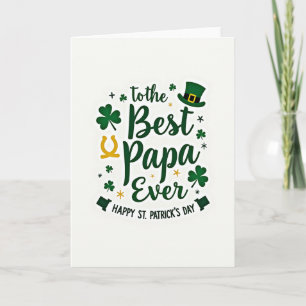 Bester Papa Ever St Patricks Karte