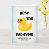 Bester Papa Ever | Vatertag Karte (Gelbe Blume)