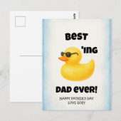 Bester Papa Ever | Vatertag Postkarte (Vorne/Hinten)
