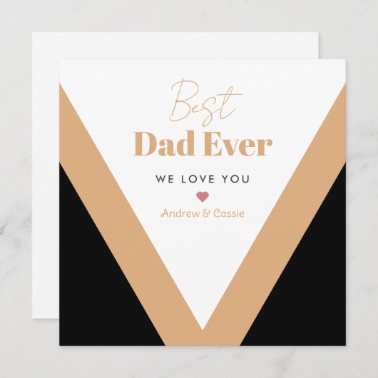 Bester Papa Feiertagskarte (Vorne/Hinten)