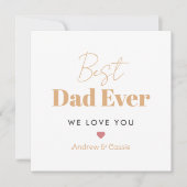 Bester Papa Feiertagskarte (Vorderseite)