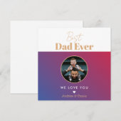 Bester Papa Feiertagskarte (Vorne/Hinten)