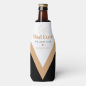 Bester Papa Flaschenkühler (Flaschenvorderseite)