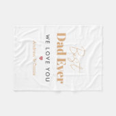 Bester Papa Fleecedecke (Vorderseite (Horizontal))