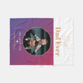 Bester Papa Fleecedecke (Vorderseite (Horizontal))