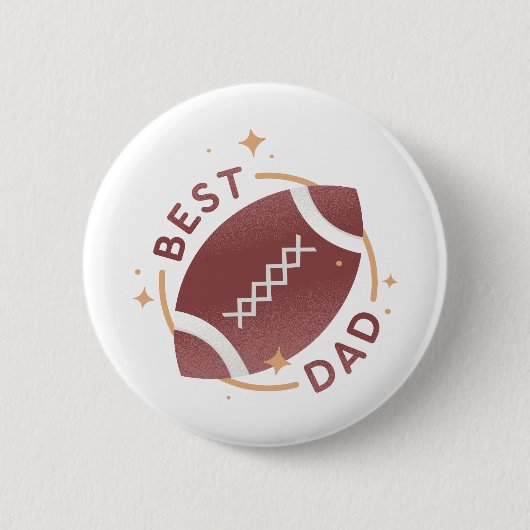 Bester Papa Football Button (Vorderseite)
