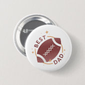 Bester Papa Football Button (Vorne & Hinten)