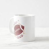 Bester Papa Football  Kaffeetasse (Vorderseite Links)