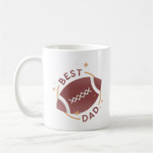 Bester Papa Football  Kaffeetasse (Links)