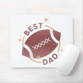 Bester Papa Football  Mousepad (Mit Mouse)