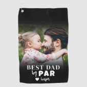Bester Papa Foto Golfhandtuch (Vorderseite)
