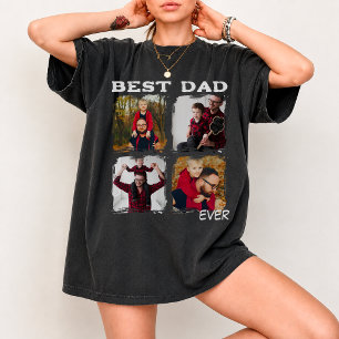 Bester Papa Foto individuelle Fotos zum Vatertag i T-Shirt