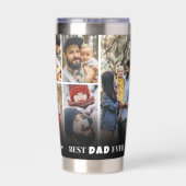 Bester Papa Foto Vater Thermobecher (Rückseite)