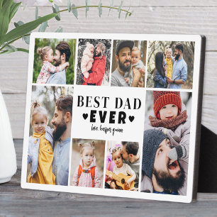 Bester Papa Fotocollage Fotoplatte