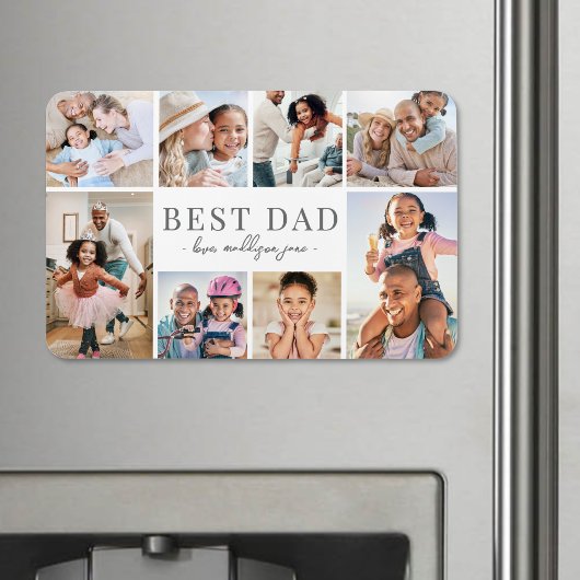 Bester Papa Fotocollage Magnet