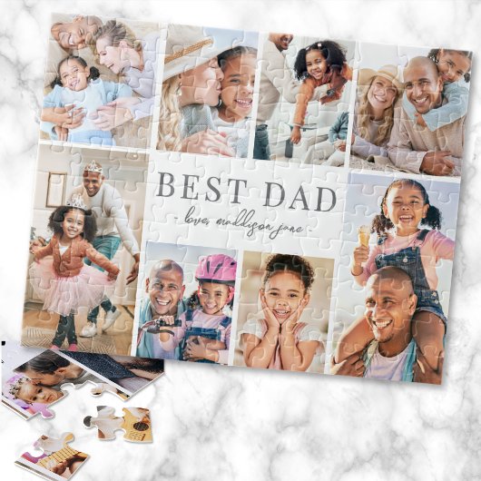 Bester Papa Fotocollage Puzzle