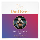 Bester Papa Fotodruck (Vorne)