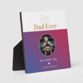 Bester Papa Fotoplatte (Vorderseite)