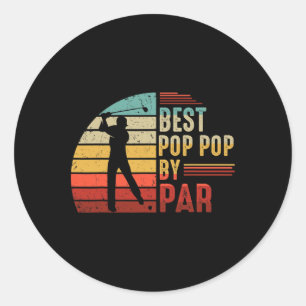 Bester Papa für Papa vom Golf liebhaber Bester Vat Runder Aufkleber
