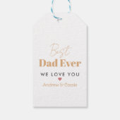 Bester Papa Geschenkanhänger (Rückseite)