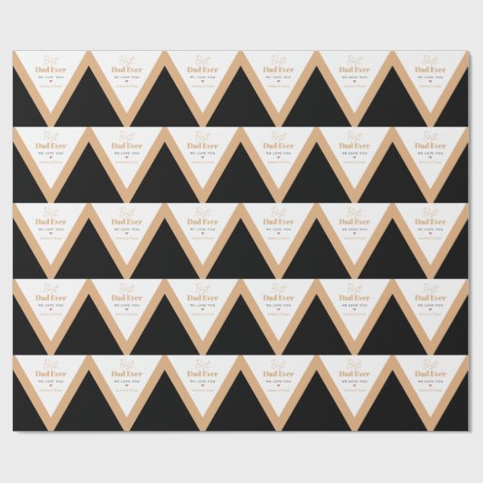 Bester Papa Geschenkpapier (Flach)