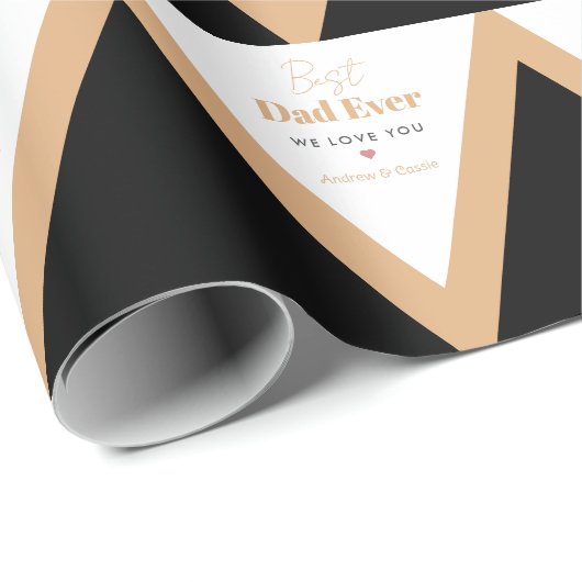 Bester Papa Geschenkpapier (Rolleneckpunkt)