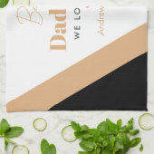 Bester Papa Geschirrtuch (Gefaltet)