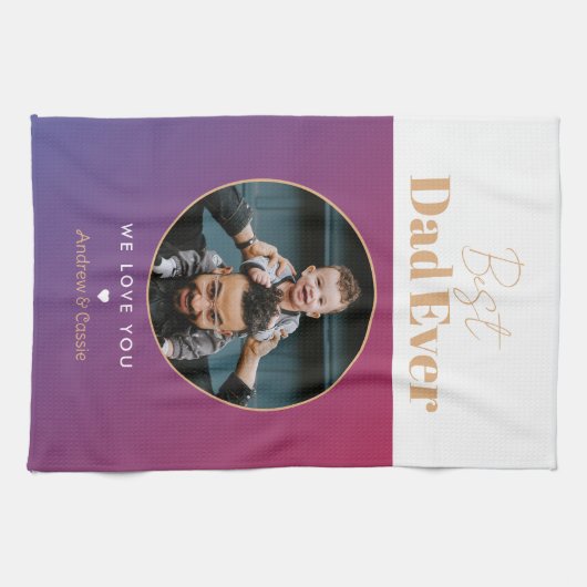 Bester Papa Geschirrtuch (Horizontal)