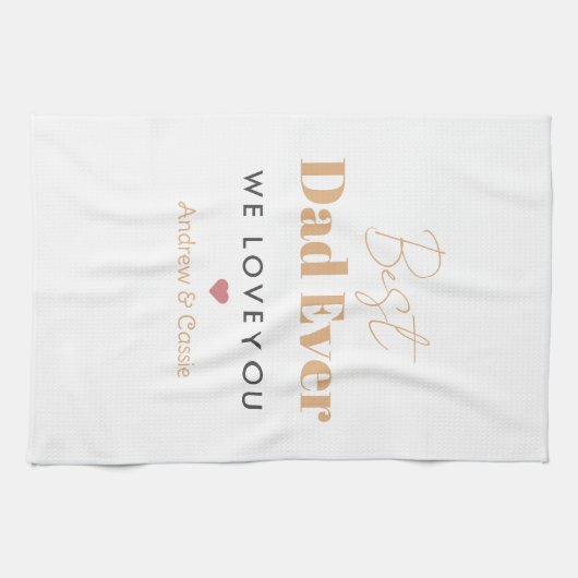 Bester Papa Geschirrtuch (Horizontal)