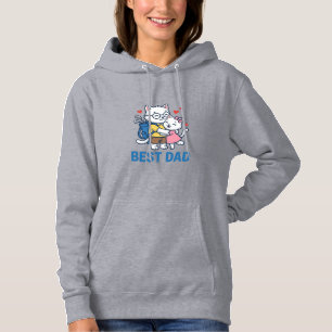 Bester Papa Golf Katze Umarmen Cute Vektor Design_ Hoodie