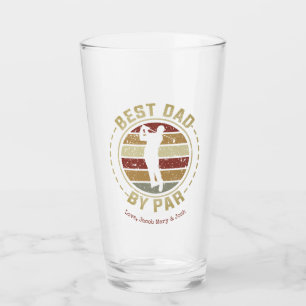 Bester Papa Golfer Personalisiert Glas